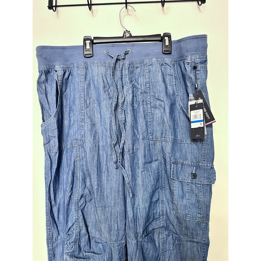 Tommy Hilfiger women's Soft Pant Chambray Blue XL - Picture 5 of 14